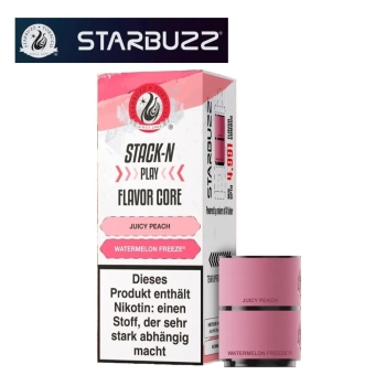 StarBuzz Stack-N Play - Juicy Peach + Watermelon Freeze - Pods 20mg